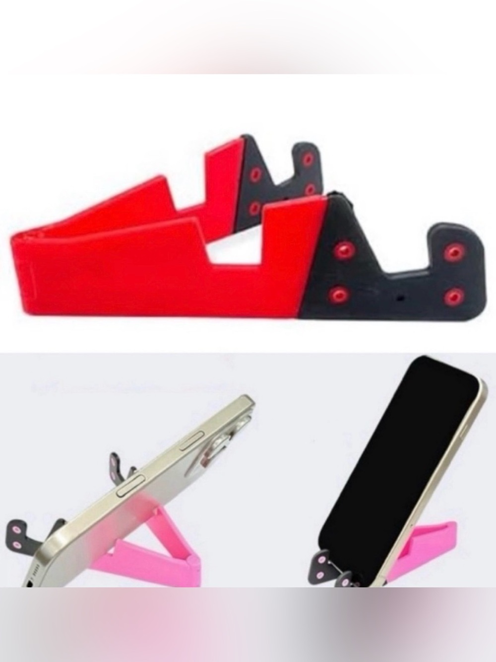 💞 New Red & Black Travel Universal Folding Phone Stand